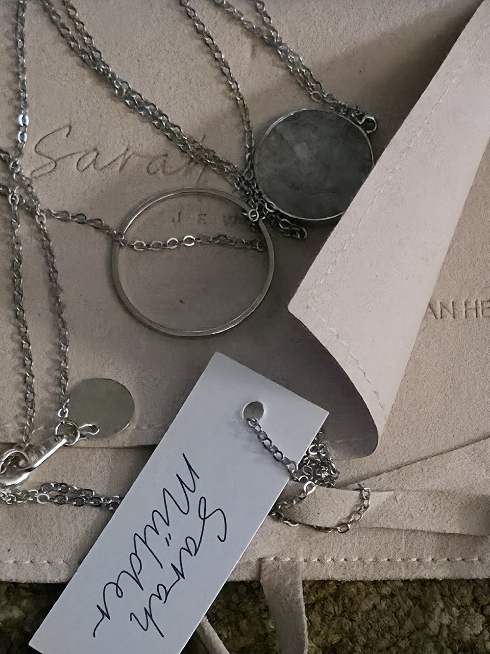 4/$97 Deal! Jewelry Set Silver Minimalist Cuff & Pendant Necklace Set - Picture 6 of 8